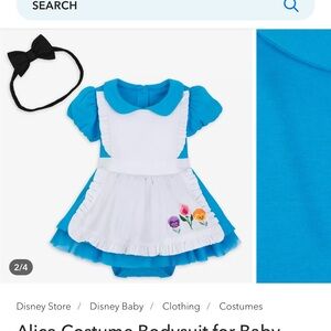 Disney Alice in Wonderland costume NWT 9-12 month